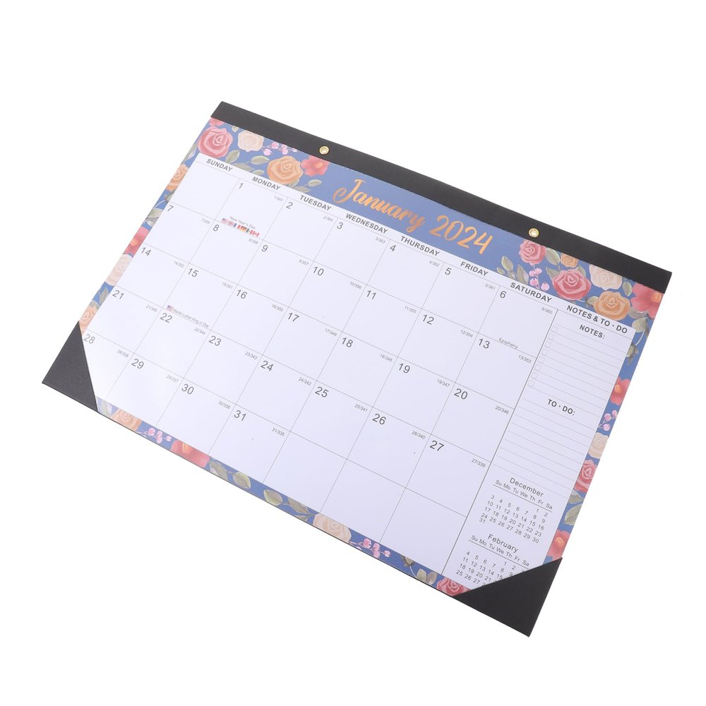 MAGICLULU English 18-Month Wall Calendar, Simple Spacious Design