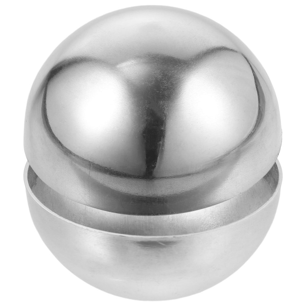 HOMSFOU High-Gloss Polished Stainless Steel Half Spheres, 2 Pieces