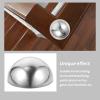 HOMSFOU High-Gloss Polished Stainless Steel Half Spheres, 2 Pieces view 4