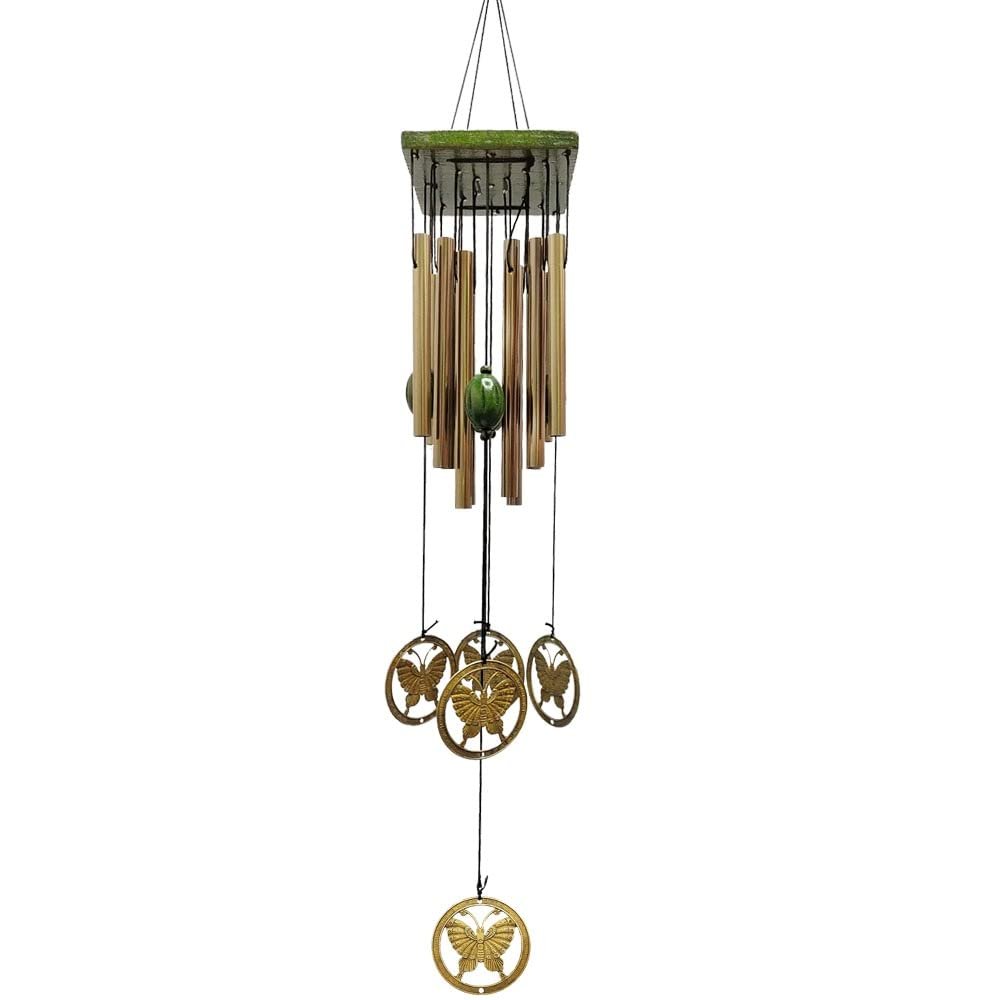 DUBMAG Wind Chime with Large Bell, Hanging Garden Ornament (Color: 1)