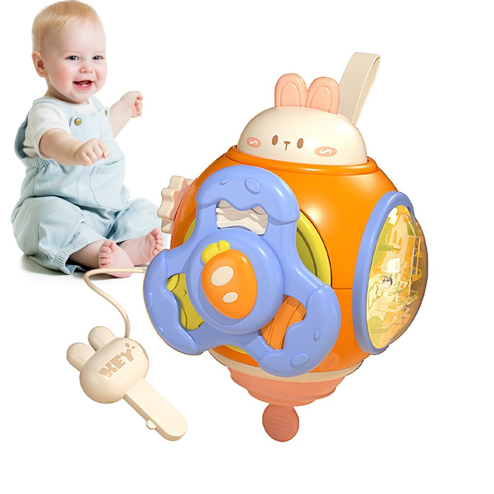 Lambo Hexahedron Toy, Interactive Preschool Learning Toy with Lanyard