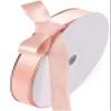 Polyester Satin Ribbon for Gift Wrapping, Hair Bows, Sewing and Crafts, Rose Red view 1