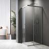 Sliding Shower Enclosure 100 x 100 cm, Corner Entry, 6 mm Tempered Safety Glass, 185 cm High view 2