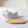 WAOCEO Elephant-Shaped Butter Dish with Lid view 3