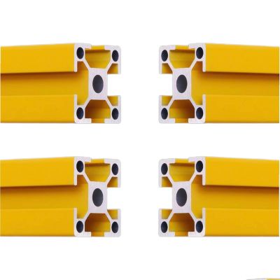 Coavoo 3030 Aluminum Extrusion Profile, 380 mm, Yellow, T-Slot, 4-Pack