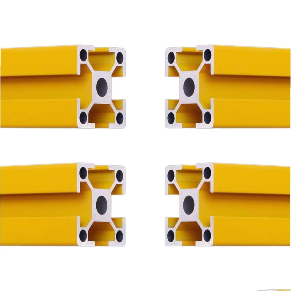 Coavoo 3030 Aluminum Extrusion Profile, 380 mm, Yellow, T-Slot, 4-Pack