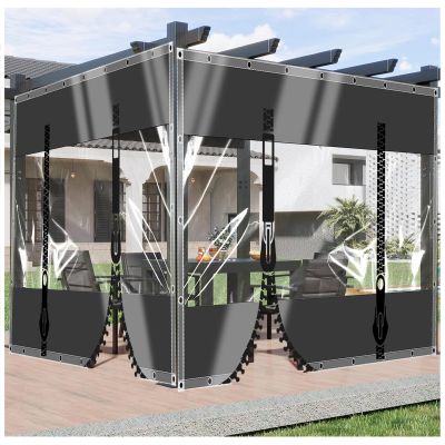 ZHUSHOU Transparent Waterproof Tarp, 1.4 x 4.2 m, Customizable