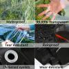ZHUSHOU Transparent Waterproof Tarp, 1.4 x 4.2 m, Customizable view 3