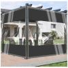 ZHJSHOU Transparent Patio Tarp with Grommets, 1.8 x 3.8 m, Gazebo Rain Protection view 1