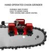 Knadgbft Bracelet Grinder – Portable Hand-Crank Chain Grinder Kit, Chain Clamp Sharpener, Red view 4