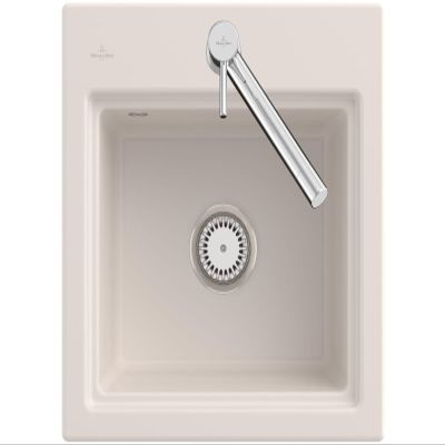 Villeroy & Boch Subway Style 50 S Crema – 3355 01 KR Ceramic Sink, Manual Operation