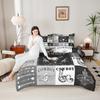 Erosebridal Western Cowboy Queen Comforter Set with Southwestern Horse, Bull Skull, Cactus and Riding Boot Design view 2