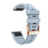 AEMALL 20 mm Quick Fit Soft Silicone Band for Garmin Fenix 7S/5S Plus/6S/5S/Instinct 2S/D2, Rose Gold Buckle, Agate view 1