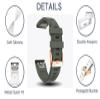 AEMALL 20 mm Quick Fit Soft Silicone Band for Garmin Fenix 7S/5S Plus/6S/5S/Instinct 2S/D2, Rose Gold Buckle, Agate view 3