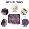 Holographic Expanding File Folder, 13 Pockets, A4, Purple view 3