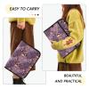 Holographic Expanding File Folder, 13 Pockets, A4, Purple view 4