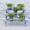 HJXGQJM 3-Tier Solid Wood Plant Stand, 80 x 60 cm view 1