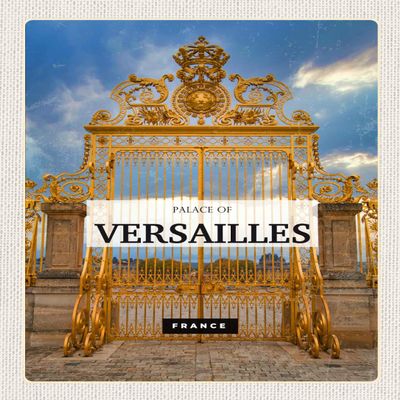 Metal Sign 30 x 40 cm Palace of Versailles France Tourism
