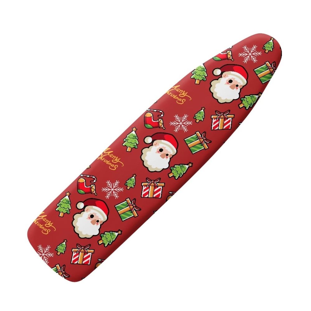 Suhoaziia Stretch Ironing Board Cover, 54 x 15 in, Santa Claus Design