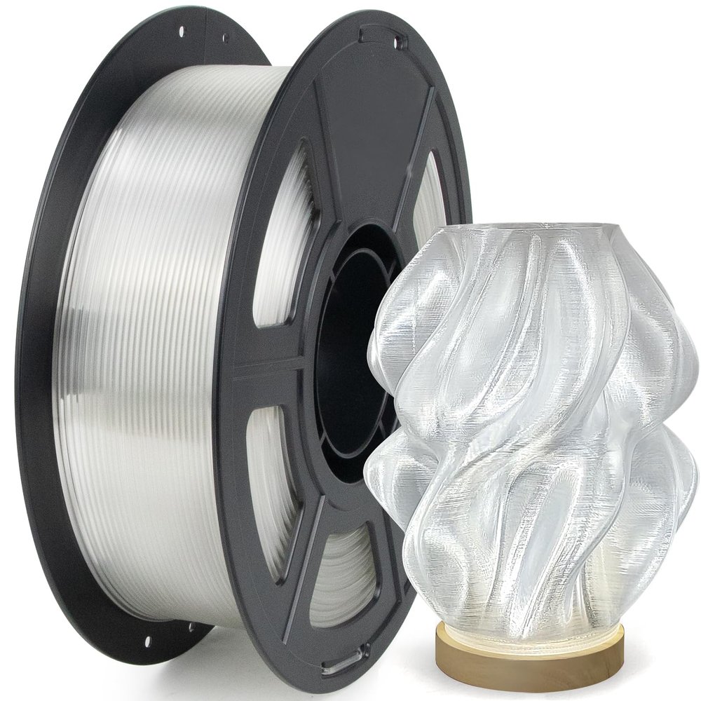 IEMAI PETG Filament 1.75 mm, Transparent, 1 kg, High-Speed 3D Printer Filament, ±0.02 mm Accuracy
