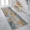 ZDYHMrj Long Hallway Runner Rug, Non-Slip, Washable, Gray/Brown/Blue, 120 x 120 cm view 2
