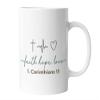 Christian Coffee Mug with Bible Verse, 1 Corinthians 13 view 1