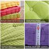 qing yun 8 cm Thick Velvet Bench Cushion, 2/3-Seater, 100/120 cm, Cotton Plush Long Bench Seat Pad, 60 × 40 cm, Purple view 2
