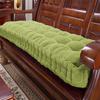 qing yun 8 cm Thick Velvet Bench Cushion, 2/3-Seater, 100/120 cm, Cotton Plush Long Bench Seat Pad, 60 × 40 cm, Purple view 3