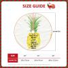 Be a Pineapple Christmas Tree Skirt, Linen-Look Tree Skirt for Holiday Party Home Decor view 4