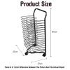 XTGDIEM Art Drying Rack, Mobile Canvas Storage Rack, 16 Shelves, 85 × 32 × 43 cm view 2