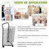 XTGDIEM Art Drying Rack, Mobile Canvas Storage Rack, 16 Shelves, 85 × 32 × 43 cm view 3