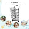 XTGDIEM Art Drying Rack, Mobile Canvas Storage Rack, 16 Shelves, 85 × 32 × 43 cm view 4