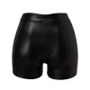 Women’s Sexy High-Waisted PU Leather-Look Shorts view 4