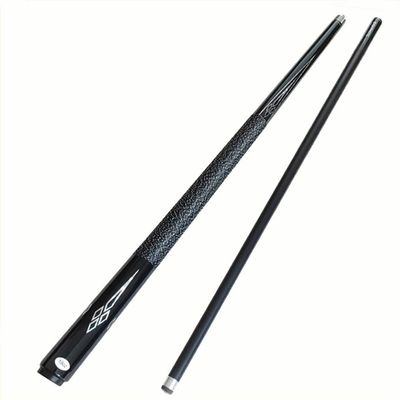57-Inch Carbon Black Maple Pool Cue, 19 oz, 1/2-Piece Kit