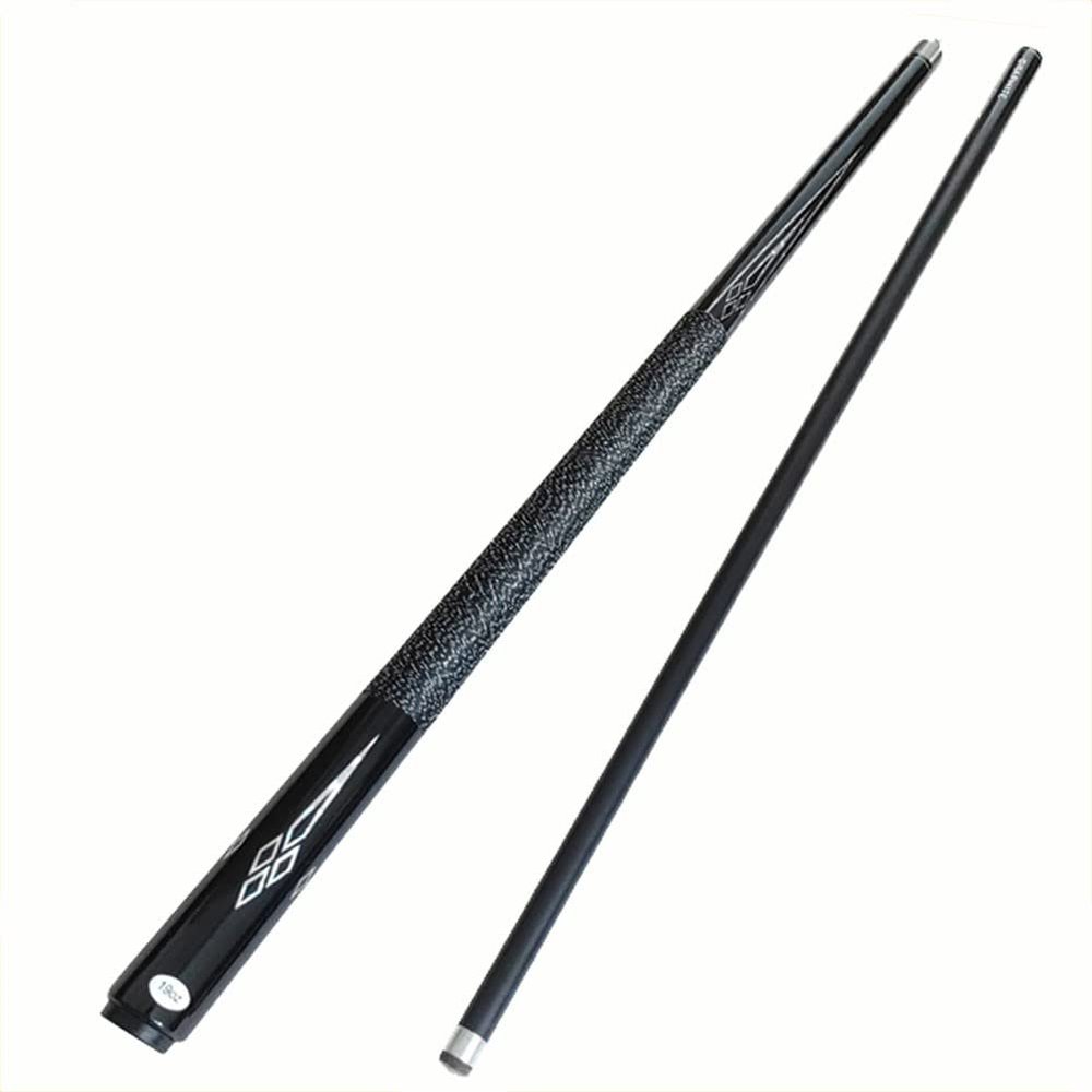 57-Inch Carbon Black Maple Pool Cue, 19 oz, 1/2-Piece Kit