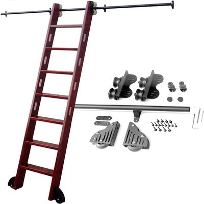 RAtsch Rolling Ladder Hardware Kit, 3.3–20 ft, Black Steel