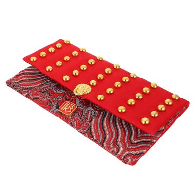 ABOOFAN Traditional Red Fabric Envelope for Spring Festival Lucky Money, with Chinese Patterns for New Year and Special Occasions