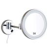 WEITOL Makeup Mirror, Wall-Mounted LED, 5x Magnification view 1