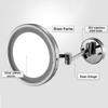 WEITOL Makeup Mirror, Wall-Mounted LED, 5x Magnification view 3