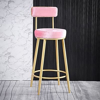 25/29-Inch Bar Stools, Set of 2, Dark Gray, Vintage Gold