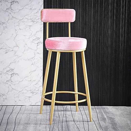 25/29-Inch Bar Stools, Set of 2, Dark Gray, Vintage Gold