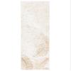TAPISO Crystal Runner Rug, Shiny Gold Beige Brown Palm Leaf Design, 80 x 160 cm view 2