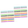 NUOBESTY 40-Piece Reusable Silicone Bands, Washable Elastic Bands in Assorted Colors view 1