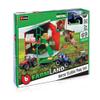 BBURAGO 69-Piece Farmland Set with Fendt 1050 Vario Tractor, Horse Stable & Horses, Green view 2