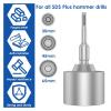 EdvenA Grounding Rod Driver, 30/45/65 mm, SDS-Plus T-Post Driver Tool view 3