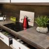 SMTDeco Stove Cover 40 × 30 cm, Tempered ESG Glass, Scratch-Resistant & Non-Slip, Sand Stone Beige view 3