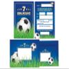 10 Football Invitations for a 7th Birthday, with Envelopes, Bags, Stickers, Notepads and Games view 2