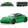 Porsche 911 (992) Targa 4 GTS Green, 1:18 Minichamps Model Car view 1