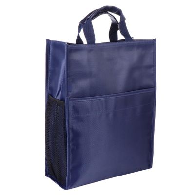 Blue Oxford File Organizer Bag with Handle