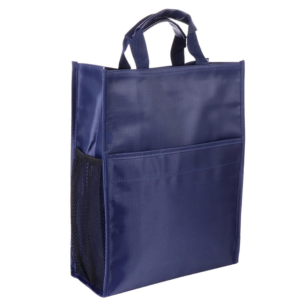 Blue Oxford File Organizer Bag with Handle